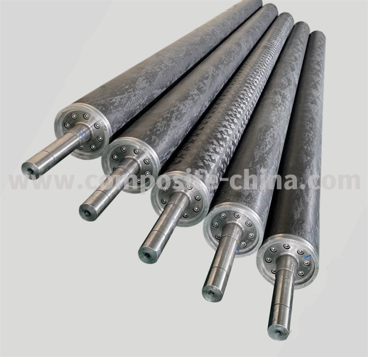 Rouleaux de renvoi composites en fibre de carbone